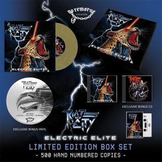 RIOT CITY - Electric Elite (Ltd 500 / Hand-Numbered, Incl. Exclusive Bonus 12" and CD, Patch) 2LP/2CD/MC VINYL BOX SET
